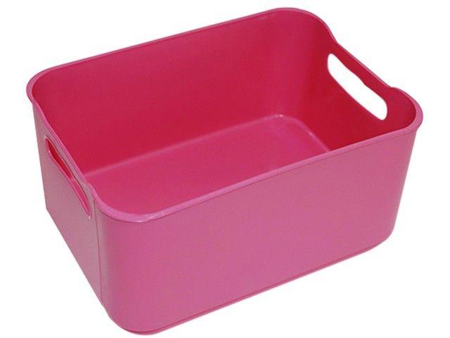 Kit Cestos Organizadores Retangulares Rosa - 2