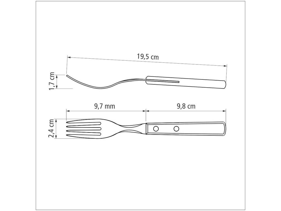 Kit Churrasco 6 Peças Tramontina - Polywood 21198/916 - 2