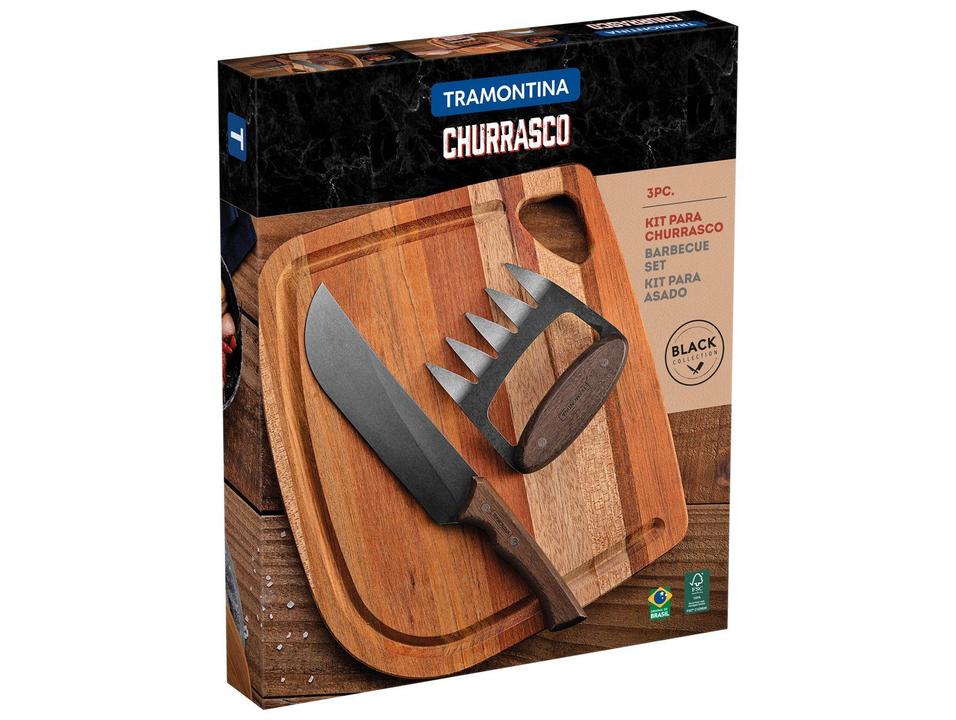Kit Churrasco Tramontina Black 3 Peças - 8