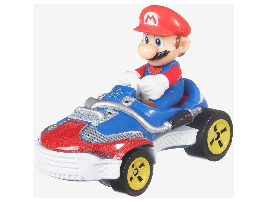 Kit com 4 Carros Surpresa Hot Wheels Mario Kart Mattel - 12