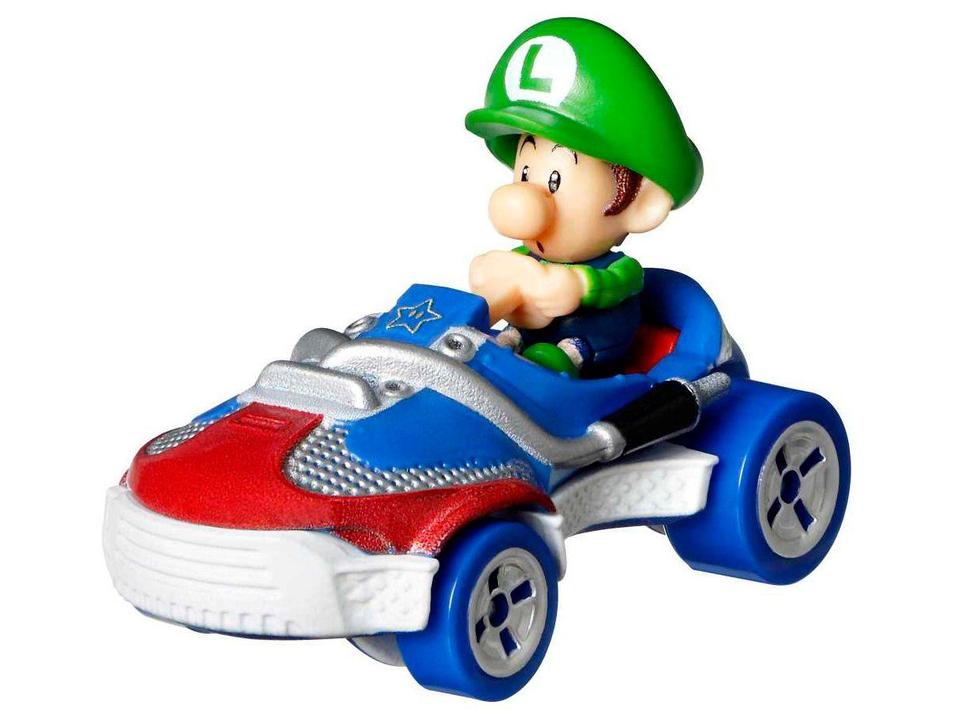 Kit com 4 Carros Surpresa Hot Wheels Mario Kart Mattel - 5