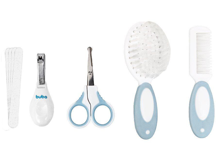 Kit Cuidados Bebê Buba Azul 8 Peças com Estojo - 1