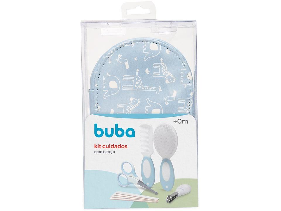 Kit Cuidados Bebê Buba Azul 8 Peças com Estojo - 8