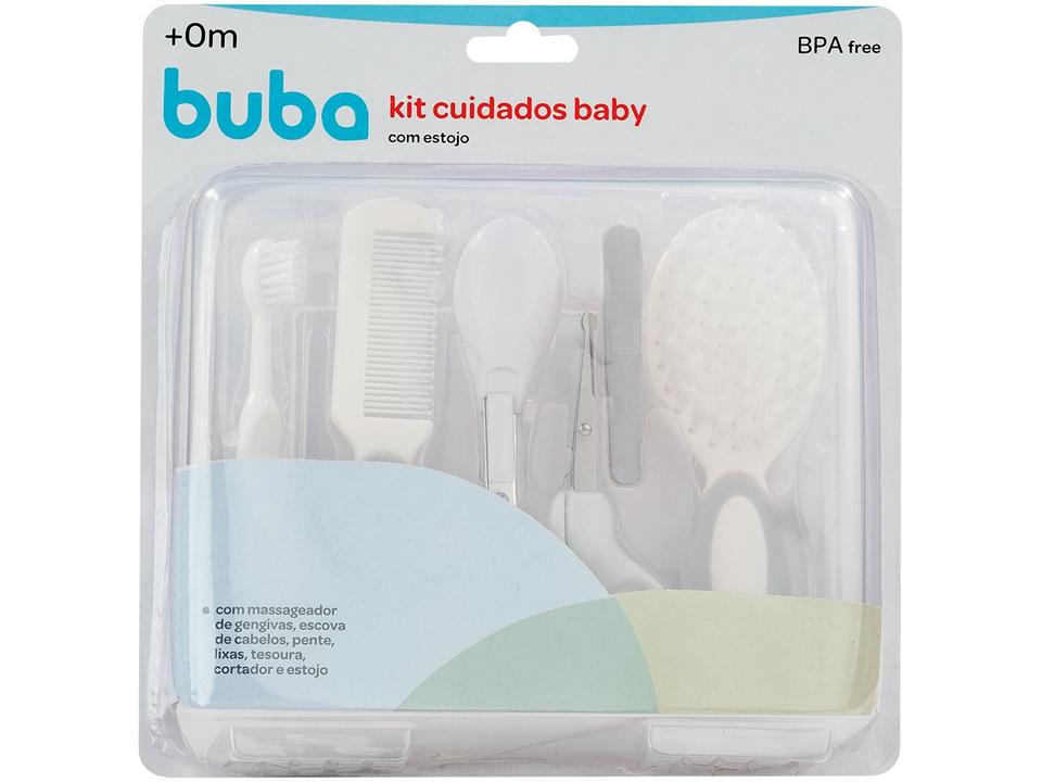 Kit Cuidados Bebê Buba Cinza 9 Peças com Estojo - 3