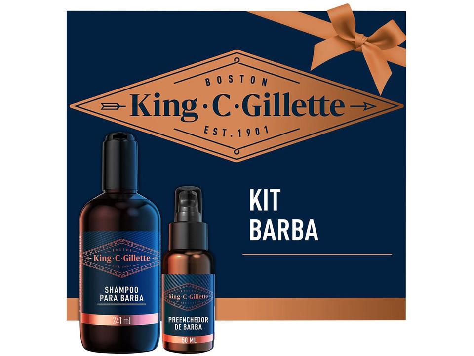 Kit de Produtos para Barba Gillette - King C Gillette 2 Peças