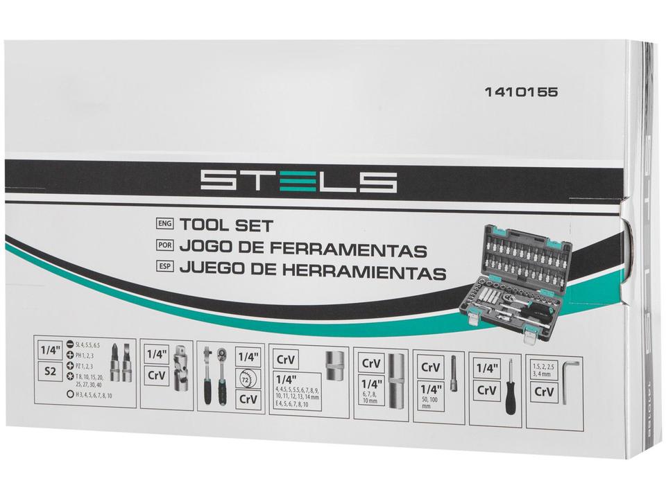 Kit Ferramentas Stels 57 Peças - 14101 com Catraca - 4