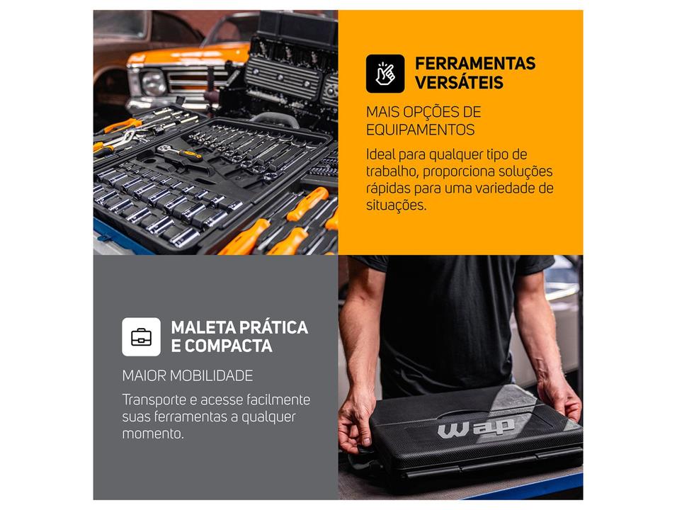 Kit Ferramentas WAP 110 Peças WF M110 - 4