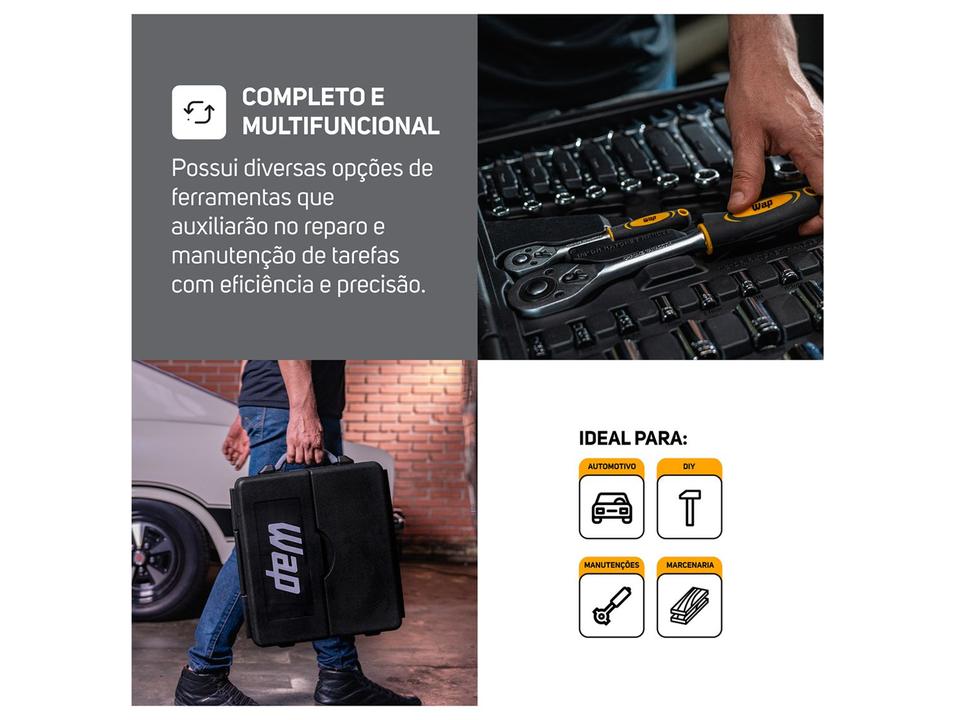 Kit Ferramentas WAP 110 Peças WF M110 - 5