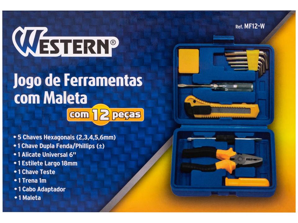 Kit Ferramentas Western 12 Peças - 8