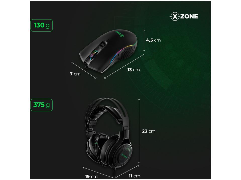 Kit Gamer Teclado Mouse Headset Mouse Pad - 6