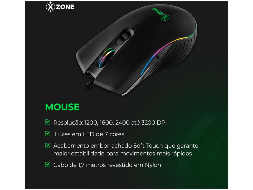 Kit Gamer Teclado Mouse Headset Mouse Pad - 3
