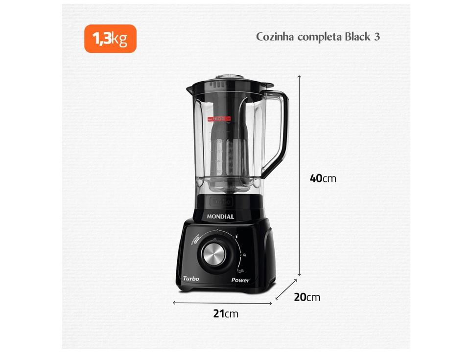 Kit KT-105-B Mondial com Liquidificador Batedeira - 7