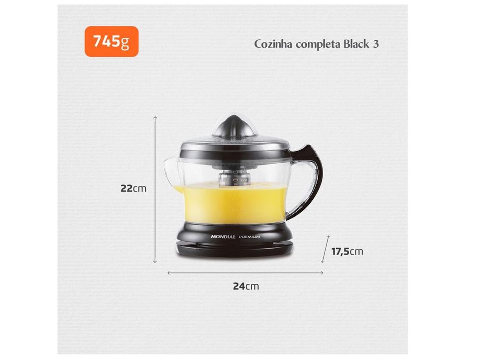 Kit KT-105-B Mondial com Liquidificador Batedeira - 6