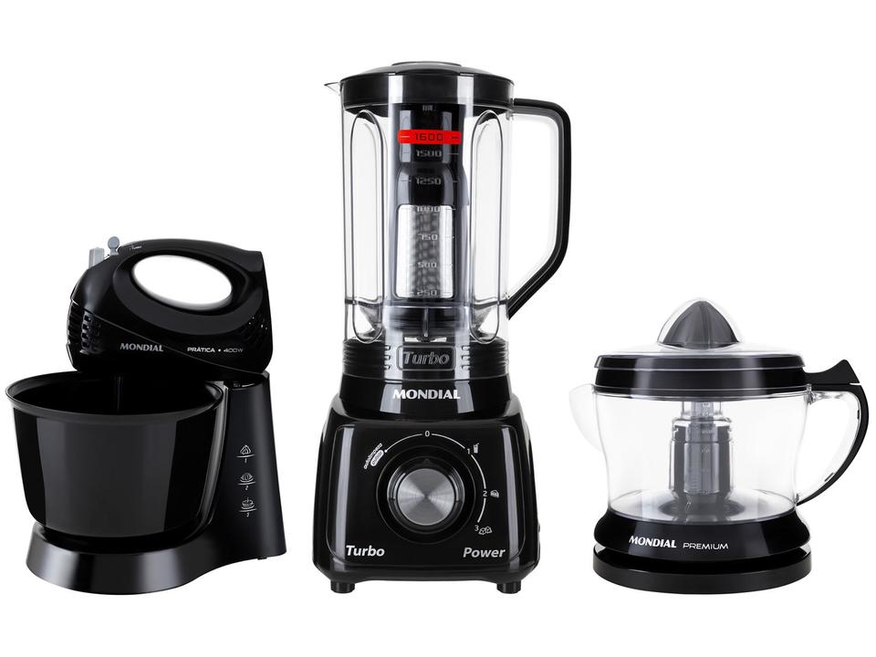 Kit KT-105-B Mondial com Liquidificador Batedeira - 9