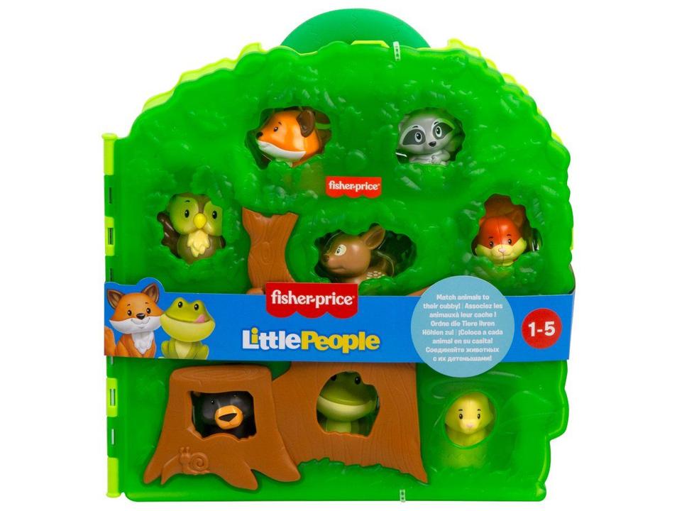 Kit Maleta Animais Floresta Little People Mattel - 7