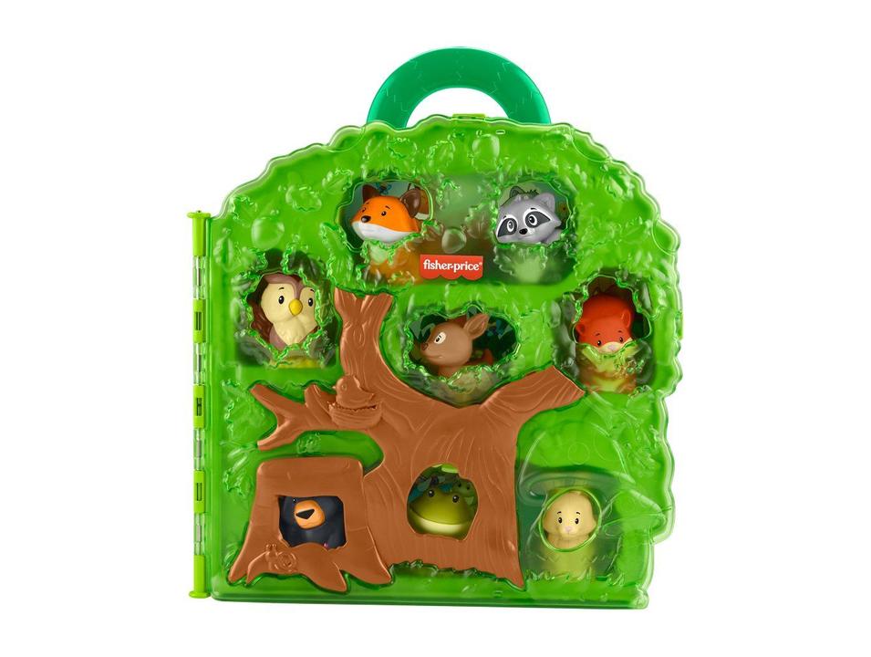 Kit Maleta Animais Floresta Little People Mattel - 4