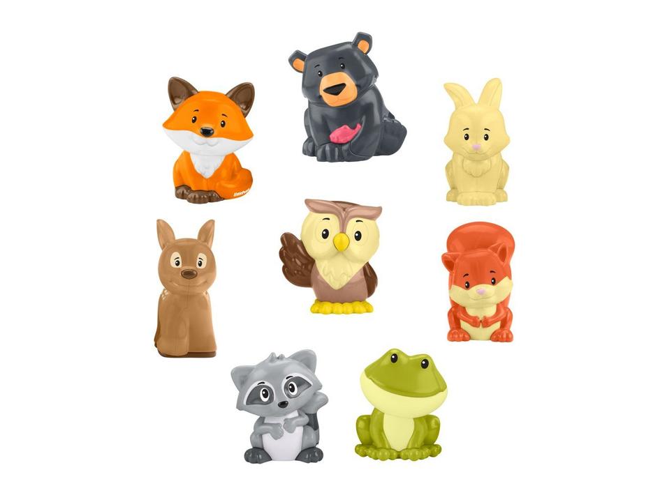 Kit Maleta Animais Floresta Little People Mattel - 5