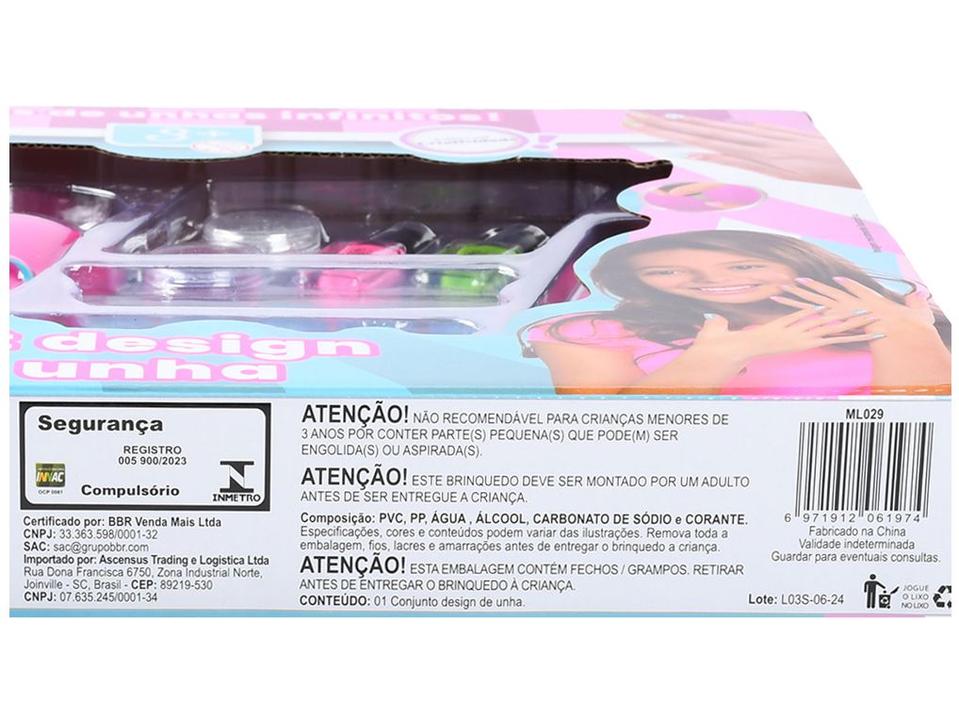 Kit Manicure Infantil Design de Unha Lulie Fashion - 4