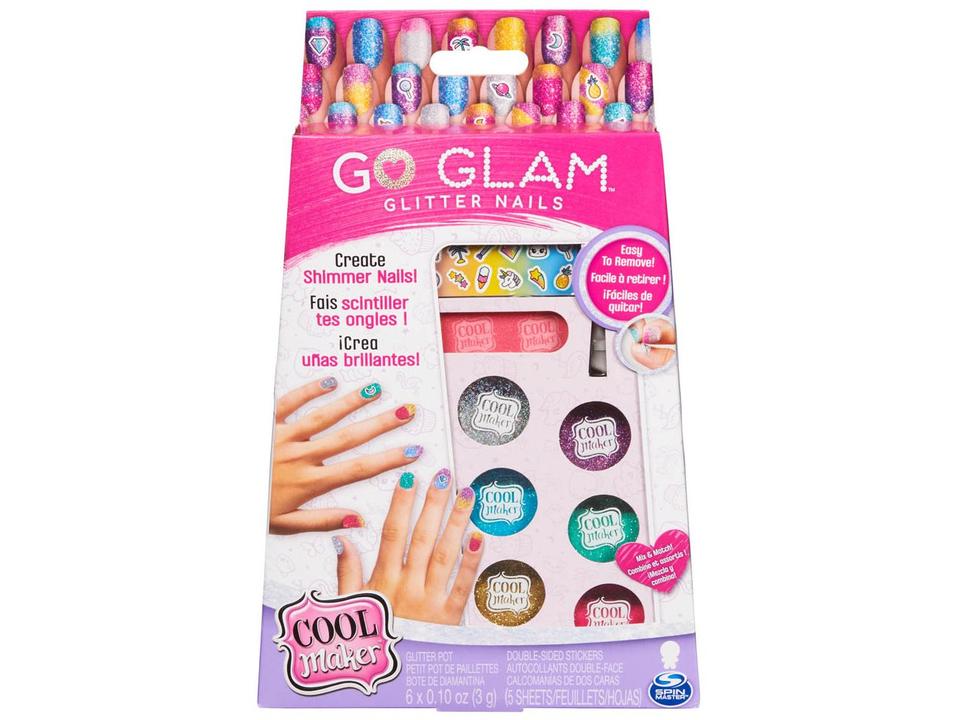 Kit Manicure Infantil Nail Glitter - 8