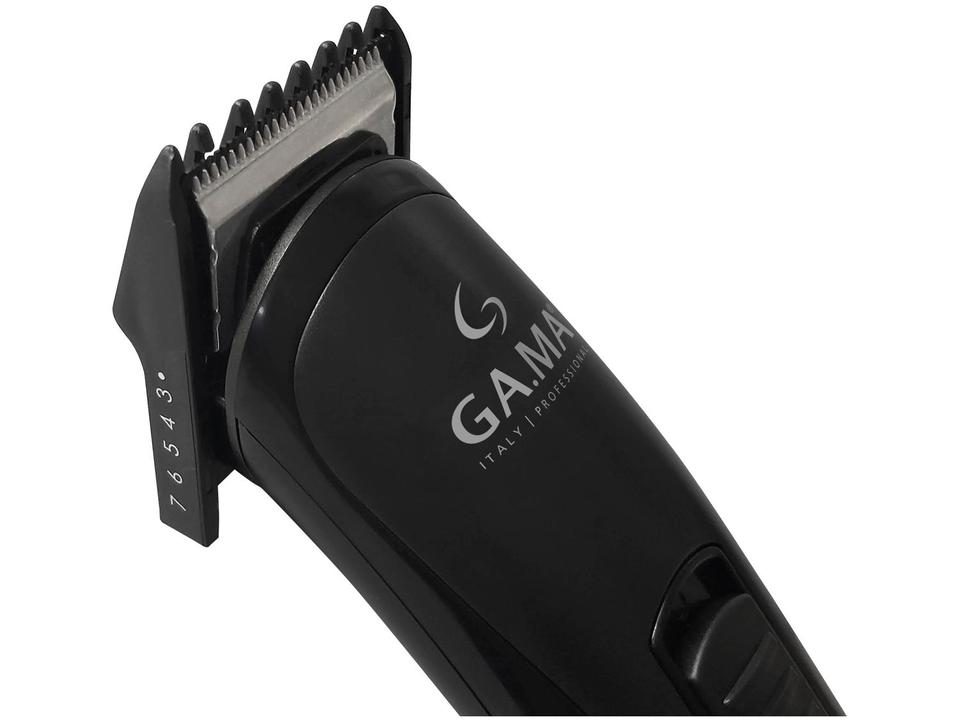 Kit Máquina de Cortar Cabelo GAMA Italy Black Titanium T747 - 11