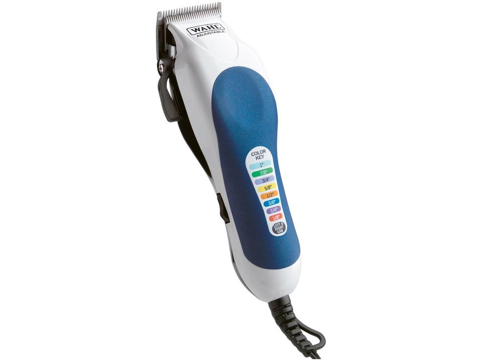 Kit Máquina de Cortar Cabelo Wahl Clipper - Color Pro 10 Níveis de Altura 1 Velocidade - 110 V - 1