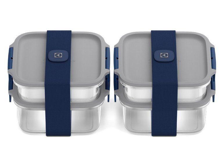 Kit Marmitas Empilháveis Electrolux Lunch Box Azul 2 Peças - 6