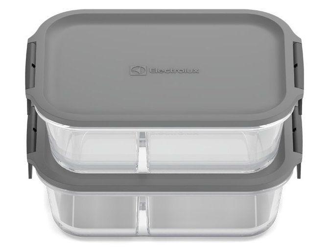Kit Marmitas Empilháveis Electrolux Lunch Box Cinza 2 Peças - 6