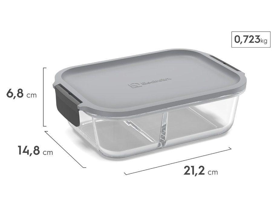 Kit Marmitas Empilháveis Electrolux Lunch Box Cinza 2 Peças - 7