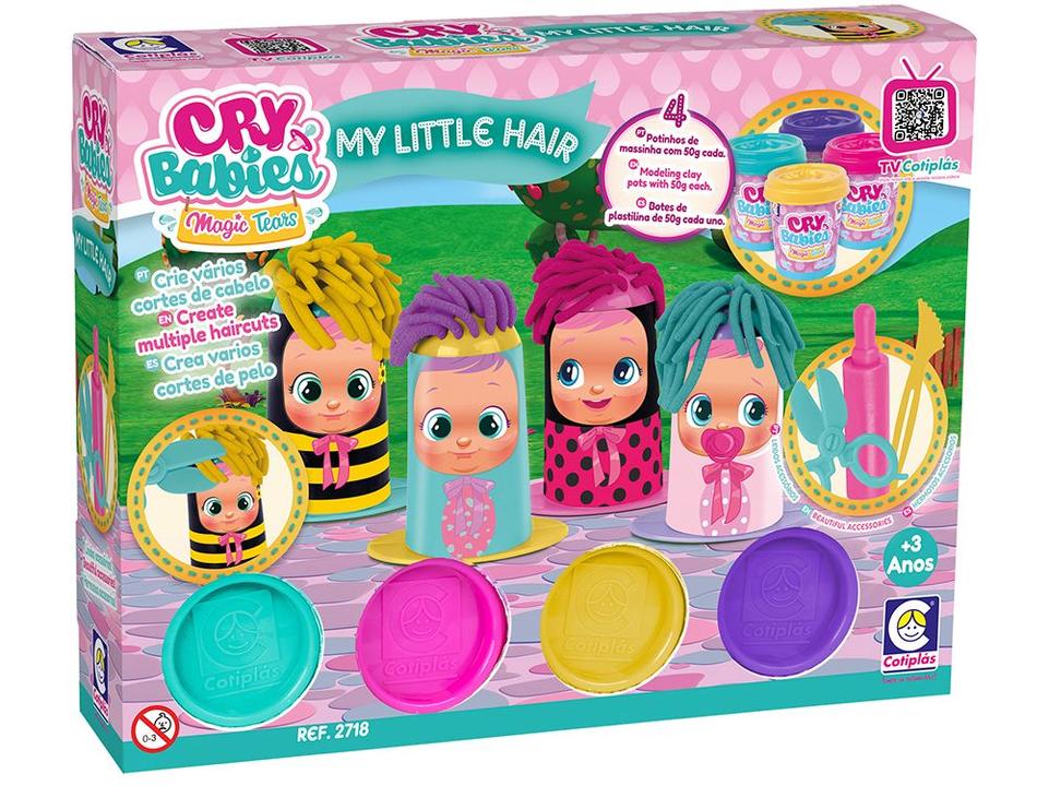 Kit Massinha Cry Babies My Little Hair Cotiplas - 4