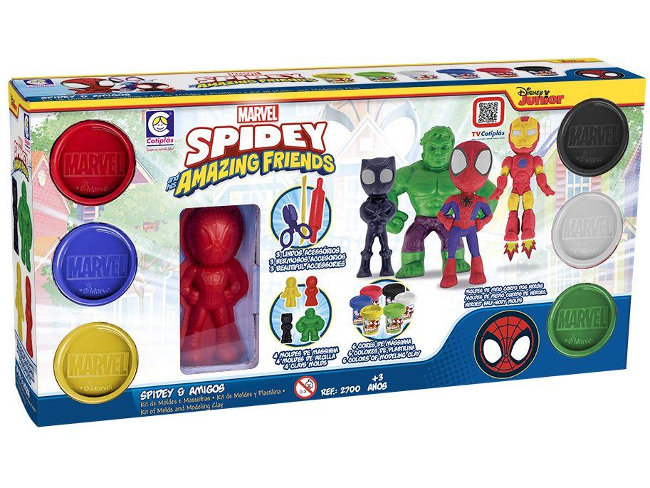 Kit Massinha Marvel Spidey e Amigos Cotiplas - 7