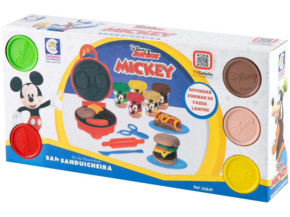 Kit Massinha Mickey Sanduicheira Cotiplas - 6