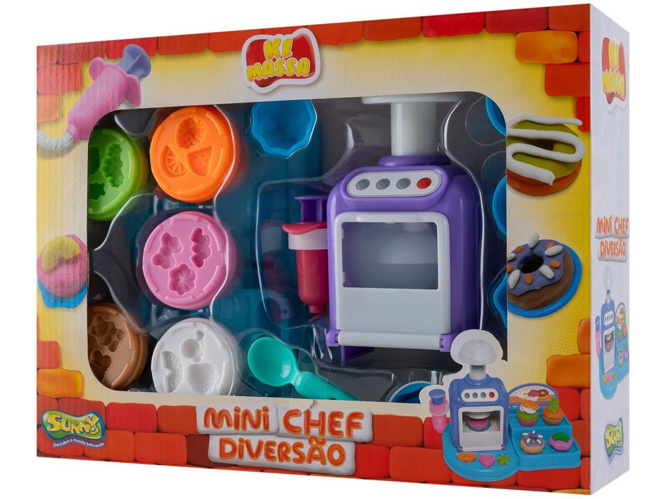 Kit Massinha Mini Chef Ki Massa Diversão - 8