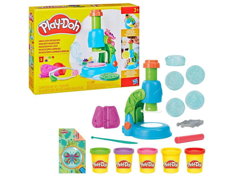 Kit Massinha Play-Doh Microscópio Iluminar - 1