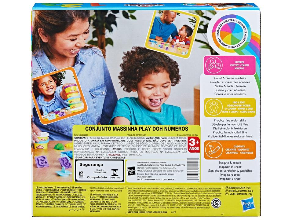 Kit Massinha Play-Doh Números Hasbro com 13 Moldes - 9