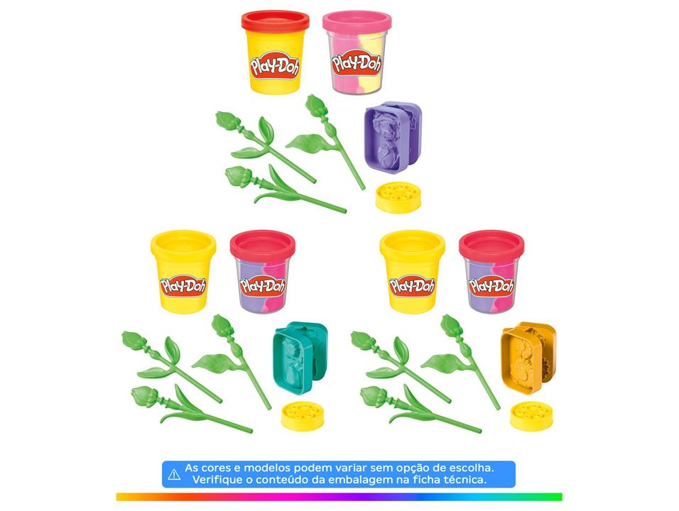 Kit Massinha Play-Doh Pequenas Rosas Hasbro - 1