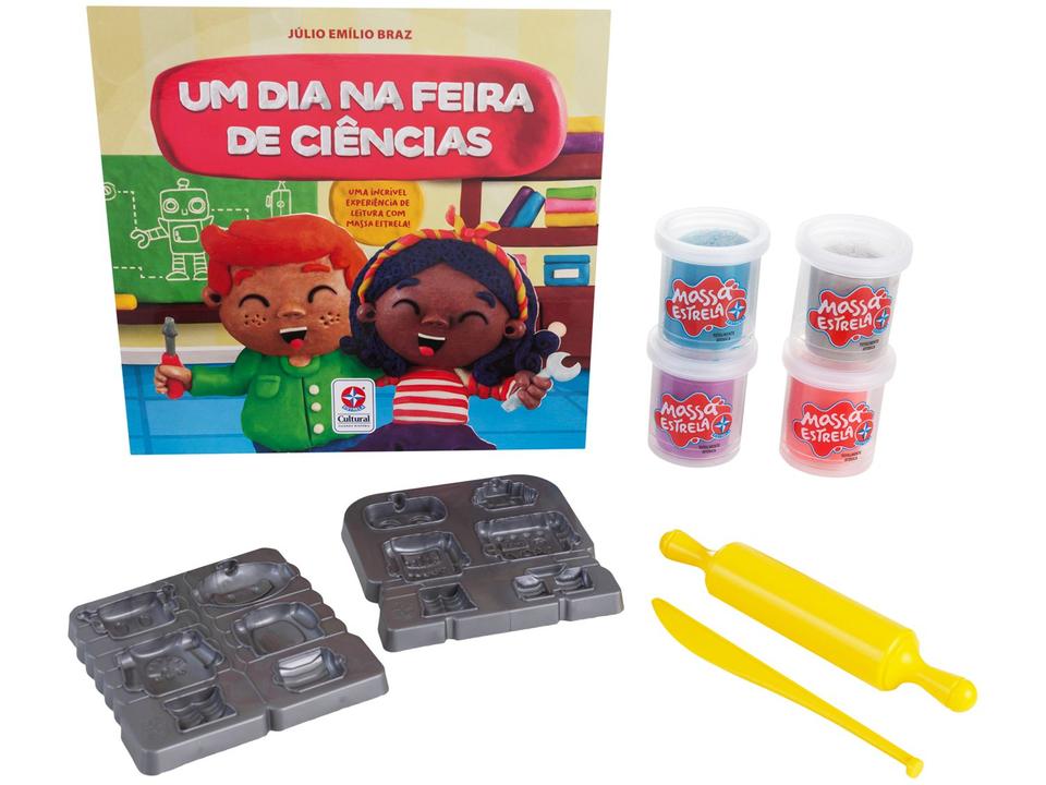Kit Massinha Robôs Estrela com Livro