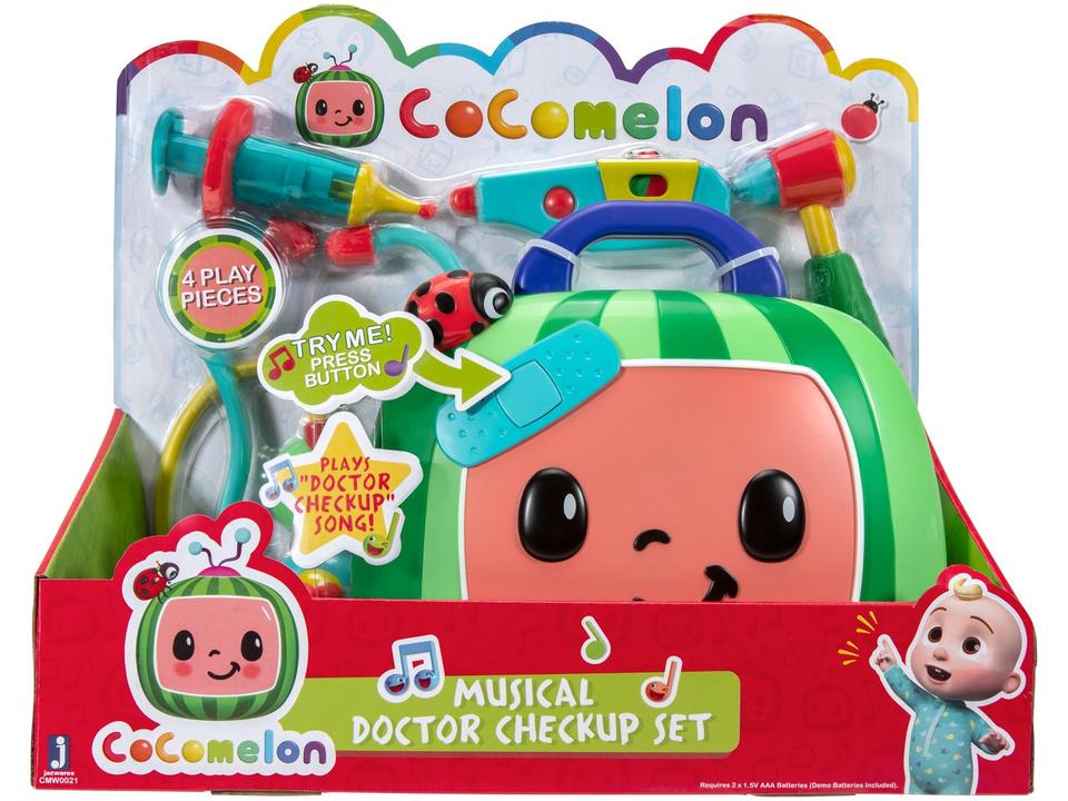 Kit Médico Infantil Cocomelon Musical 4 Peças - 13