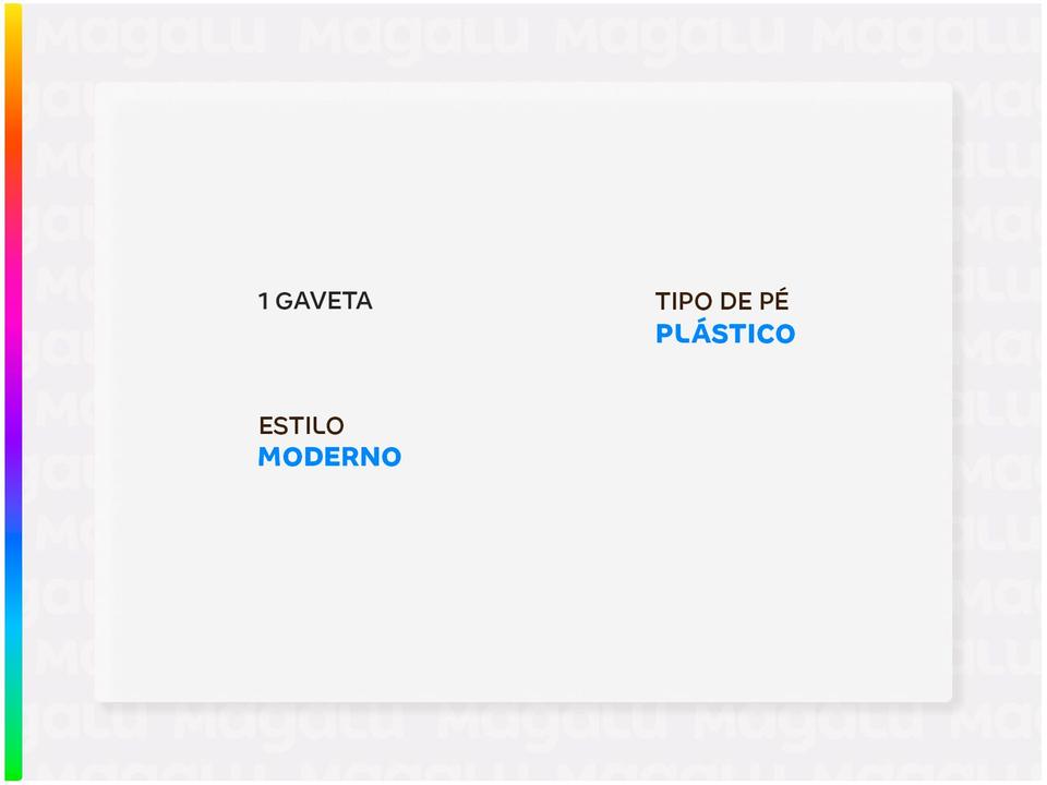 Kit Mesa de Cabeceira Moderno Éden Caemmun - 1