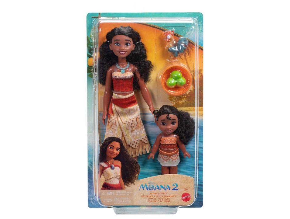 Kit Moana 2 Disney Bonecas e Acessórios Mattel - 6