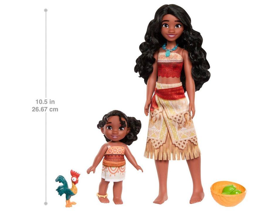 Kit Moana 2 Disney Bonecas e Acessórios Mattel - 5