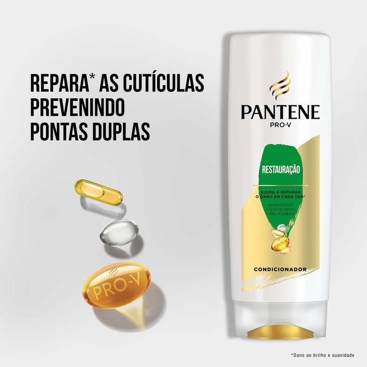 Kit Pantene PRO-V Restauração Shampoo 350ml + Condicionador 175ml - 3