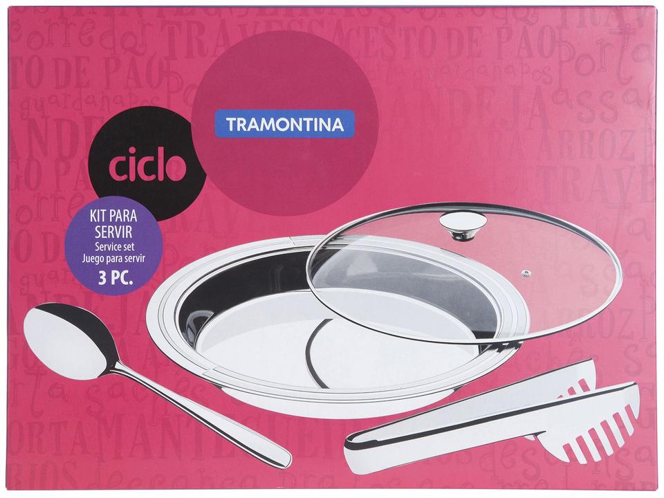 Kit para Arroz e Massa em Inox 3 Peças - 7