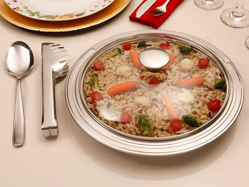 Kit para Arroz e Massa em Inox 3 Peças - 8