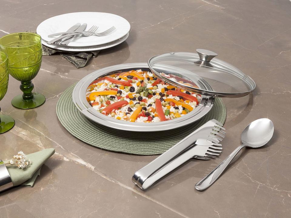 Kit para Arroz e Massa em Inox 3 Peças - 1