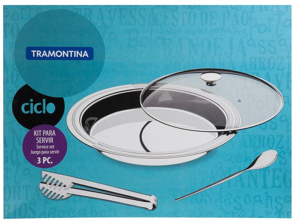 Kit para Arroz e Massa em Inox 3 Peças - 7