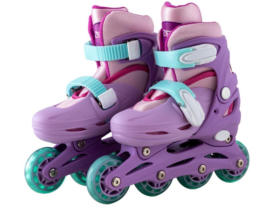 Kit Patins Infantil In Line Zippy Toys Rosa - 1