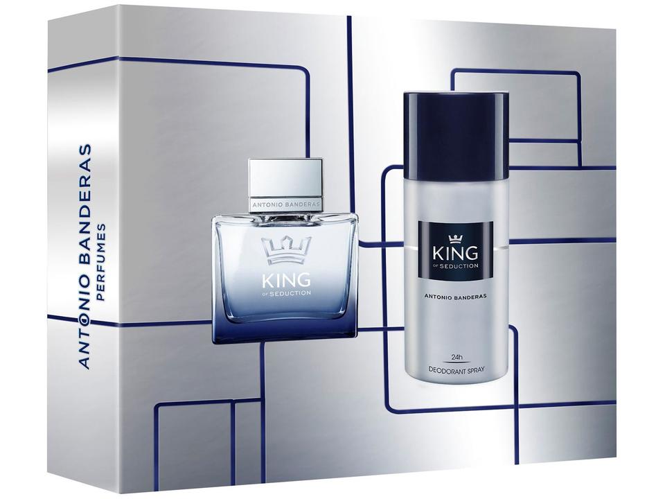 Kit Perfume Antonio Banderas King of Seduction - Masculino Eau de Toilette 100ml com Desodorante