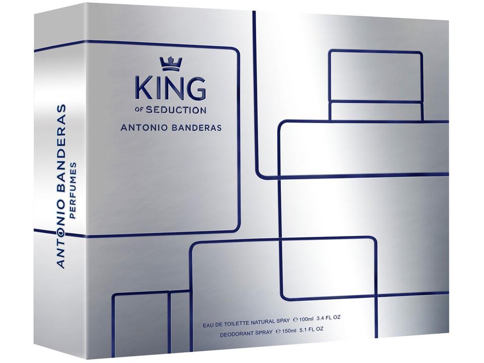 Kit Perfume Antonio Banderas King of Seduction - Masculino Eau de Toilette 100ml com Desodorante - 3