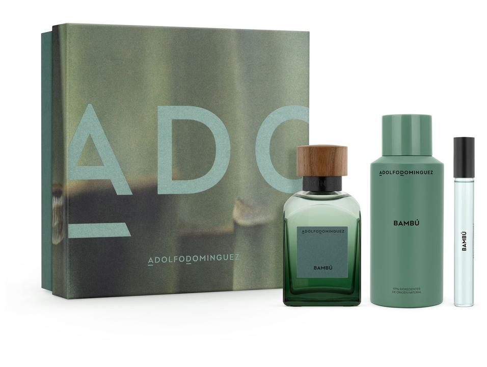 Kit Perfume Masculino Adolfo Dominguez Bambu 1 Eau de Parfum 120ml + 1 Desodorante 150ml + 1 Eau de Parfum 10ml - 4