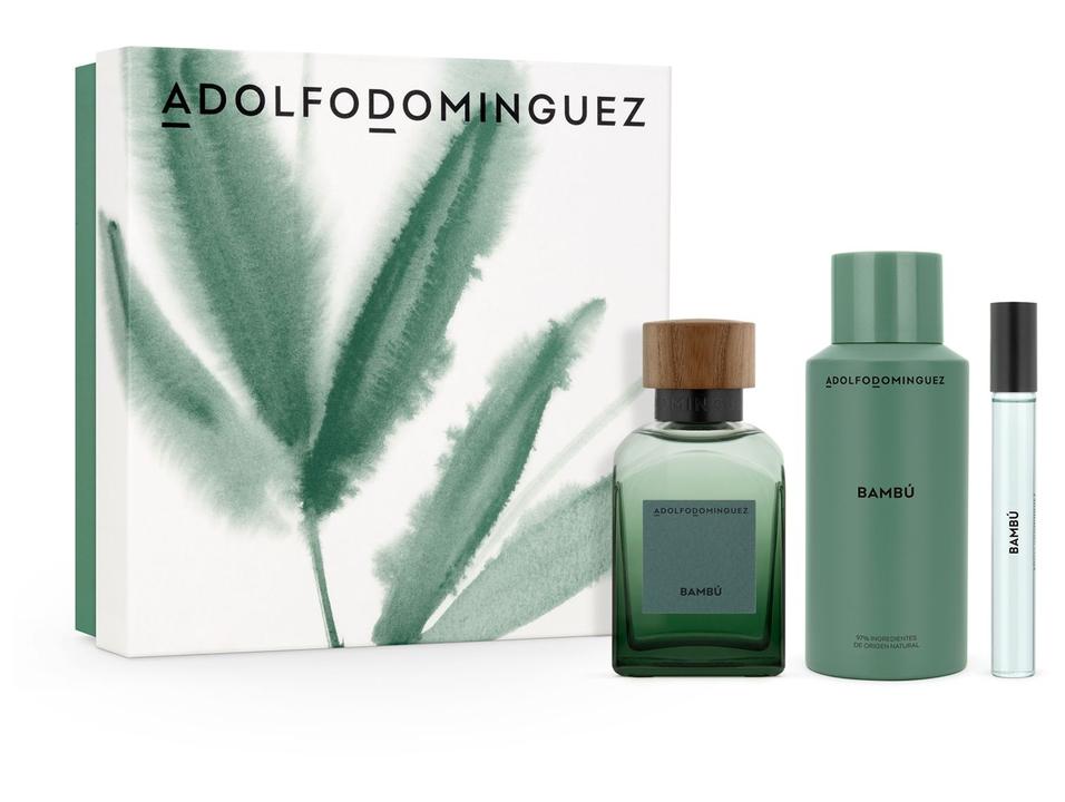 Kit Perfume Masculino Adolfo Dominguez Bambu Eau de Parfum 120ml + Desodorante 150ml + Eau de Parfum Travel Size 10ml - 4